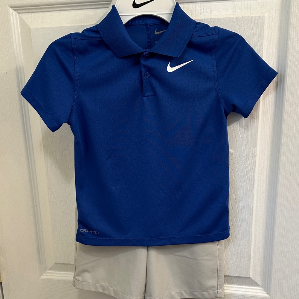 Nike size 5 Dri-Fit polo and short set